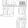 Программируемый контроллер EVCO EV3B23N7 230V 2Hp/8A/5A аналог ID974, 70х63х29мм