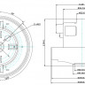 Мотор для пылесоса 1600W, H-112, D-135 Samsung VCM-HD112